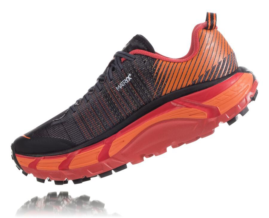 Hoka One One Evo Mafate 2 Trailskor Herr - Svarta/Röda - QHDWF-1248